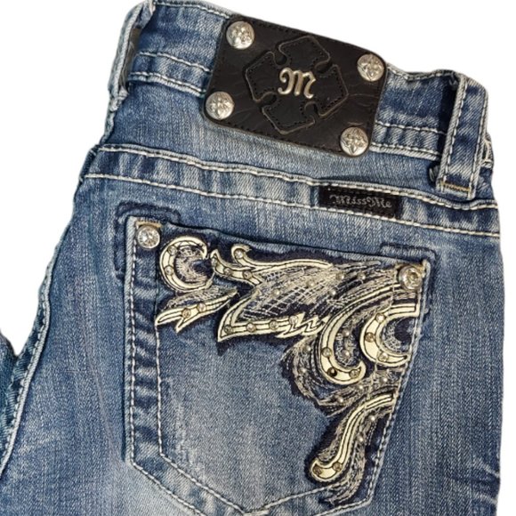 MISS ME SKINNY FIT LOW RISE JEANS (28W/32L) - Picture 4 of 14